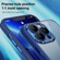 iPhone 14 Pro Shockproof Metal + Acrylic + TPU Phone Case - Light Blue