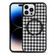 iPhone 14 Pro Leather Texture MagSafe Magnetic Phone Case - Houndstooth