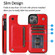 iPhone 14 Pro Double Buckle Phone Case - Red