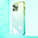 iPhone 14 Pro Transparent Electroplated PC Gradient Phone Case - Cyan-blue Green