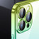 iPhone 14 Pro Transparent Electroplated PC Gradient Phone Case - Blue Purple