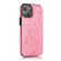 iPhone 14 Pro Butterflies Flowers Double Buckle Case - Pink