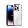 iPhone 14 Pro iPAKY Aurora Series Shockproof PC + TPU Protective Phone Case - Transparent Purple