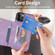 iPhone 14 Pro Line Card Holder Phone Case - Purple