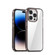 iPhone 14 Pro iPAKY Aurora Series Shockproof PC + TPU Protective Phone Case - Transparent Black