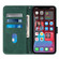 iPhone 14 Pro Crossbody 3D Embossed Flip Leather Phone Case - Dark Green