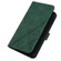 iPhone 14 Pro Crossbody 3D Embossed Flip Leather Phone Case - Dark Green