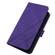 iPhone 14 Pro Crossbody 3D Embossed Flip Leather Phone Case - Purple