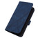 iPhone 14 Pro Crossbody 3D Embossed Flip Leather Phone Case - Blue