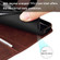 iPhone 14 Pro Fashion Calf Texture Zipper Horizontal Flip Leather Phone Case - Brown