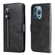 iPhone 14 Pro Fashion Calf Texture Zipper Horizontal Flip Leather Phone Case - Black
