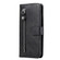 iPhone 14 Pro Fashion Calf Texture Zipper Horizontal Flip Leather Phone Case - Black
