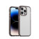 iPhone 14 Pro PC + TPU Full Coverage Shockproof Phone Case - Transparent Black