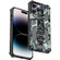 iPhone 14 Pro Camouflage Armor Shockproof TPU + PC Magnetic Phone Case - Mint Green