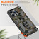 iPhone 14 Pro Camouflage Armor Shockproof TPU + PC Magnetic Phone Case - Baby Blue