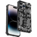 iPhone 14 Pro Camouflage Armor Shockproof TPU + PC Magnetic Phone Case - Grey