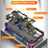 iPhone 14 Pro Camouflage Armor Shockproof TPU + PC Magnetic Phone Case - Grey