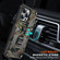 iPhone 14 Pro Camouflage Armor Shockproof TPU + PC Magnetic Phone Case - Grey
