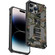iPhone 14 Pro Camouflage Armor Shockproof TPU + PC Magnetic Phone Case - Army Green