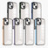iPhone 14 Pro 3 in 1 Electroplated Frame Phantom Phone Case - Grey