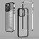 iPhone 14 Pro 3 in 1 Electroplated Frame Phantom Phone Case - Silver