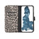 iPhone 14 Pro Leopard Pattern Horizontal Flip Leather Phone Case - Brown