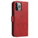 iPhone 14 Pro Calf Texture Buckle Flip Leather Phone Case - Red