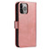 iPhone 14 Pro Calf Texture Buckle Flip Leather Phone Case - Rose Gold