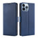 iPhone 14 Pro Ultra-thin Voltage Side Buckle Leather Phone Case - Blue