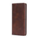 iPhone 14 Pro Cow Texture Magnetic Leather Phone Case - Dark Brown