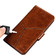 iPhone 14 Pro Geometric Stitching Leather Phone Case - Dark Brown