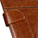 iPhone 14 Pro Geometric Stitching Leather Phone Case - Dark Brown