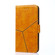 iPhone 14 Pro Geometric Stitching Leather Phone Case - Light Brown
