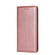 iPhone 14 Pro Gloss Oil Solid Color Magnetic Leather Phone Case Pro - Rose Gold