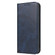 iPhone 14 Pro Calf Texture Magnetic Flip Leather Phone Case - Blue