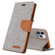 iPhone 14 Pro GOOSPERY CANVAS DIARY Canvas Texture Flip Leather Phone Case - Grey
