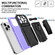 iPhone 14 Pro King Kong Back Clip Series Holder Phone Case - Purple