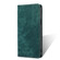 iPhone 14 Pro RFID Anti-theft Brush Magnetic Leather Phone Case - Green