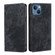 iPhone 14 Pro RFID Anti-theft Brush Magnetic Leather Phone Case - Black