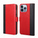 iPhone 14 Pro Ostrich Texture Flip Leather Phone Case - Red