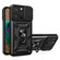 iPhone 14 Pro Lanyard Slide Camshield Ring Phone Case - Black