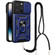 iPhone 14 Pro Lanyard Slide Camshield Ring Phone Case - Royal Blue