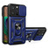 iPhone 14 Pro Lanyard Slide Camshield Ring Phone Case - Royal Blue