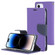 iPhone 14 Pro GOOSPERY FANCY DIARY Cross Texture Leather Case - Purple