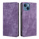 iPhone 14 Pro RFID Anti-theft Brush Magnetic Leather Phone Case - Purple