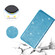 iPhone 14 Pro Ultrathin Glitter Magnetic Leather Case - Sky Blue