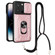 iPhone 14 Pro Lanyard Slide Camshield Card Phone Case - Rose Gold