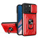 iPhone 14 Pro Lanyard Slide Camshield Card Phone Case - Red