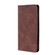 iPhone 14 Pro Skin Feel Magnetic Leather Phone Case - Dark Brown