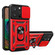 iPhone 14 Pro Lanyard Slide Camshield Ring Phone Case - Red